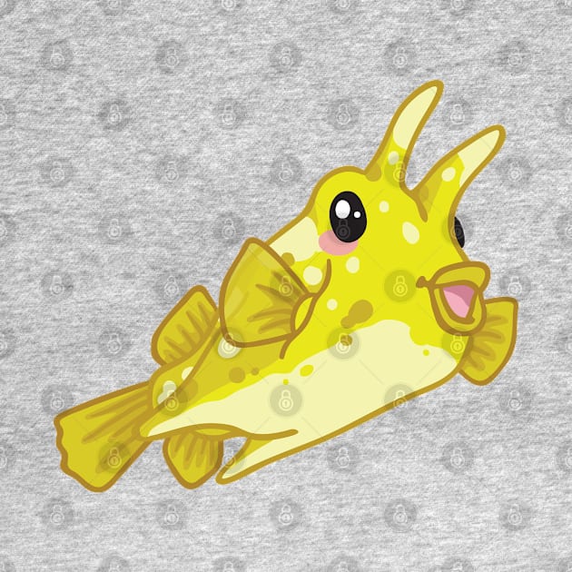 Longhorn Cowfish by bytesizetreasure